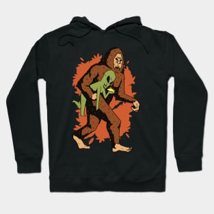 Funny Bigfoot Alien Hoodie